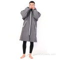 waterproof coat fleece lining dry surf changing robe